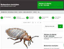 Tablet Screenshot of bedwantsenbestrijden.com